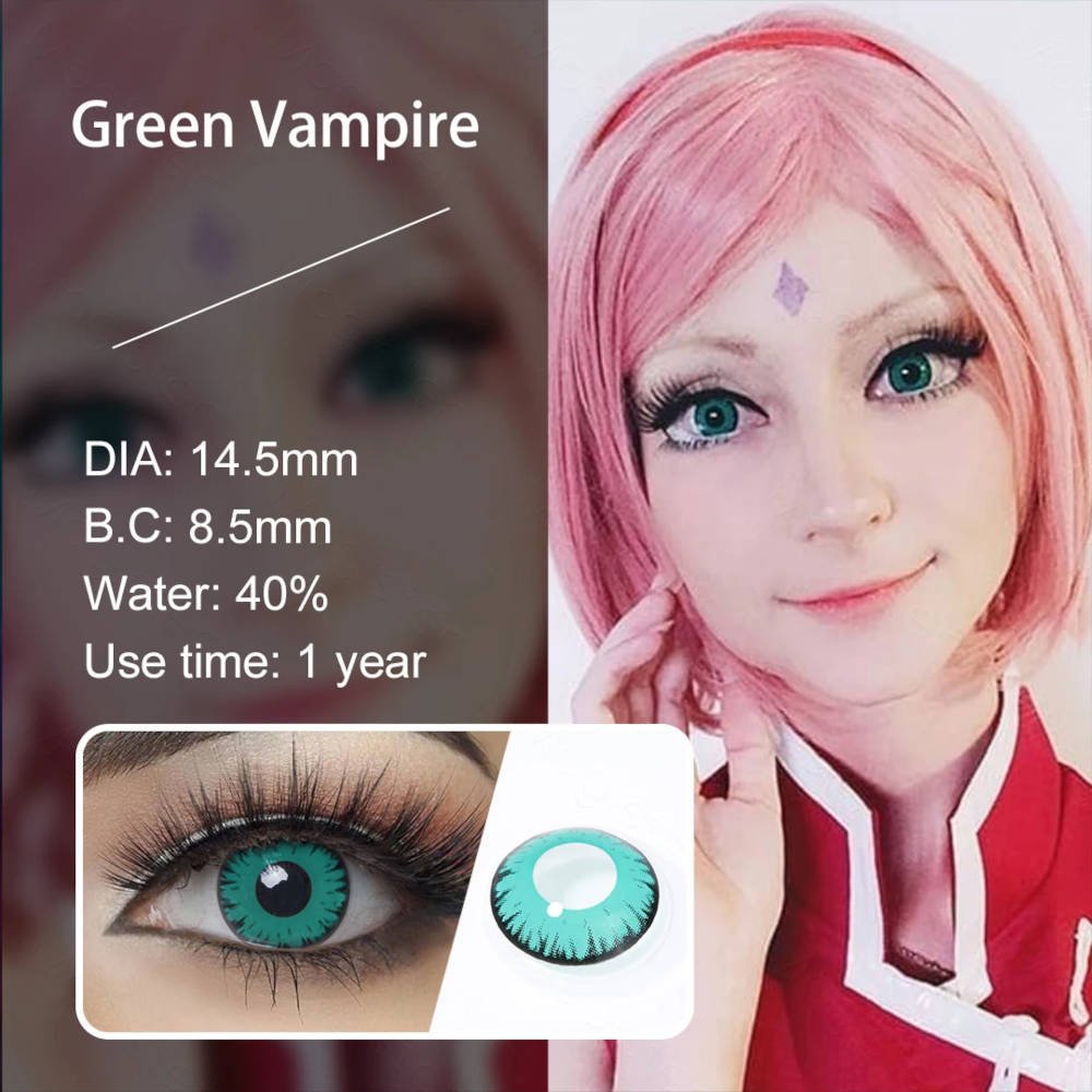 Green vampire lenses