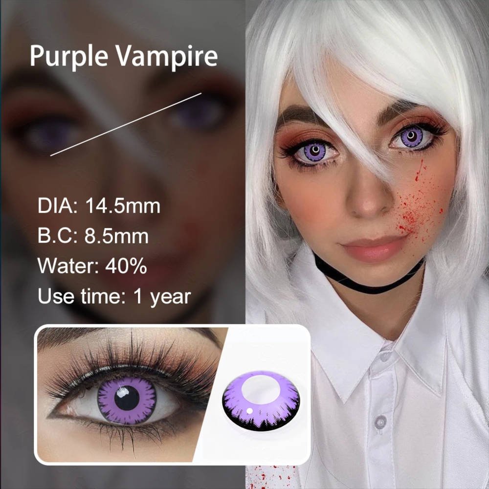 Purple vampire lenses