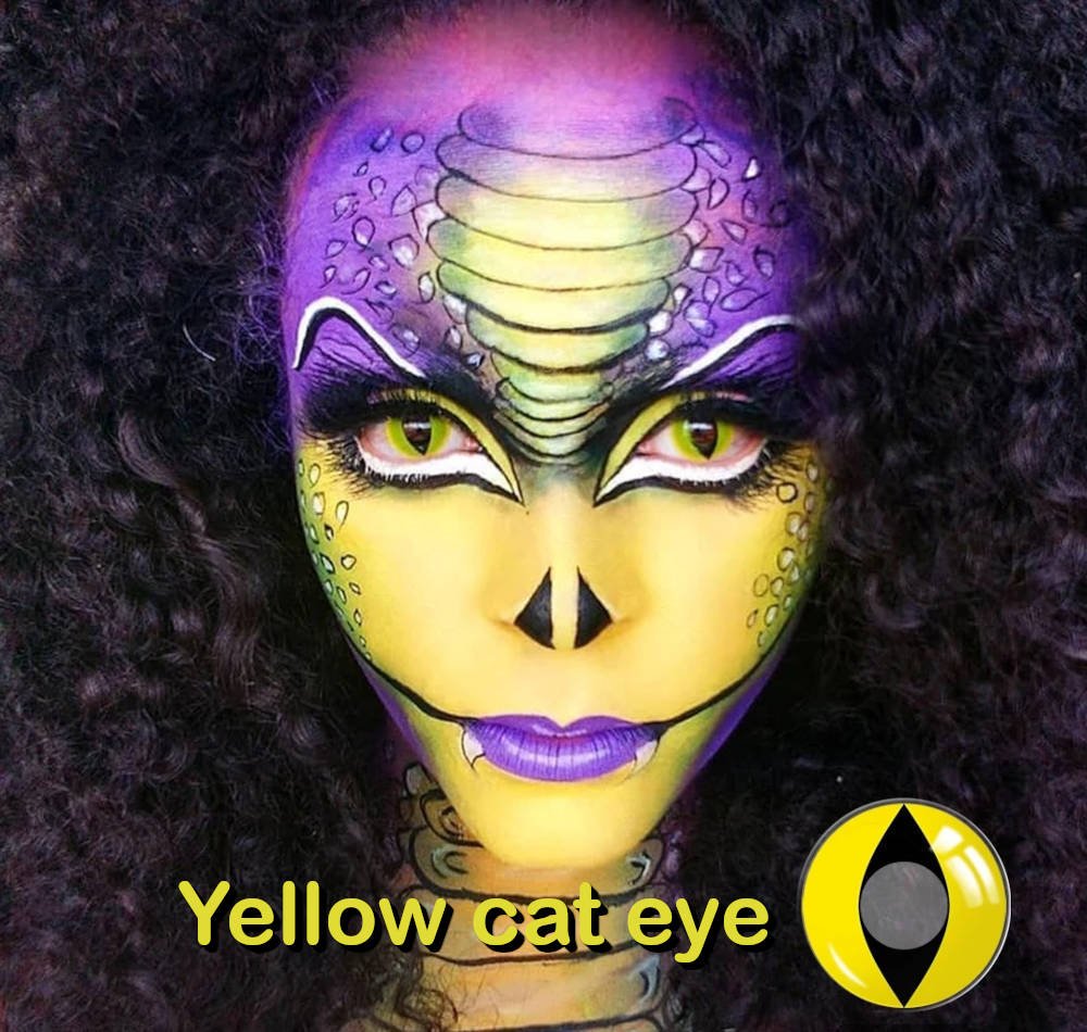 Yellow cat eye lenses